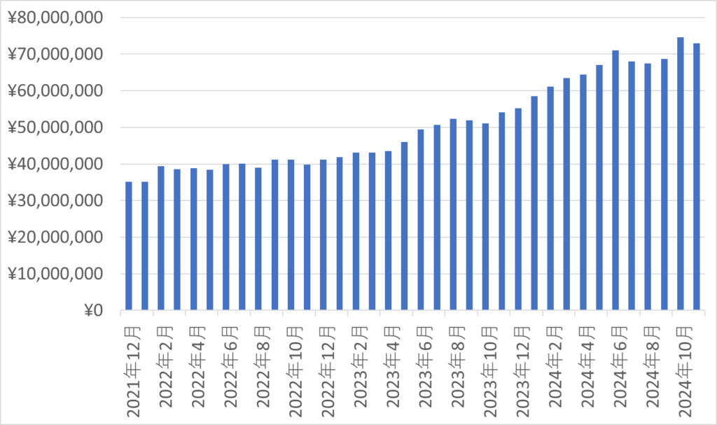 資産推移(2024年11月)